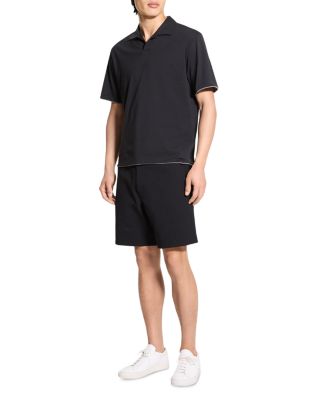 Double Layered Johnny Collar Polo Shirt