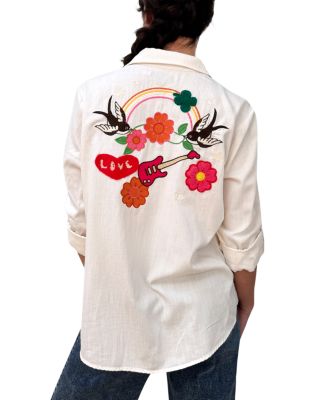 Birds of a Feather Denim Shirt