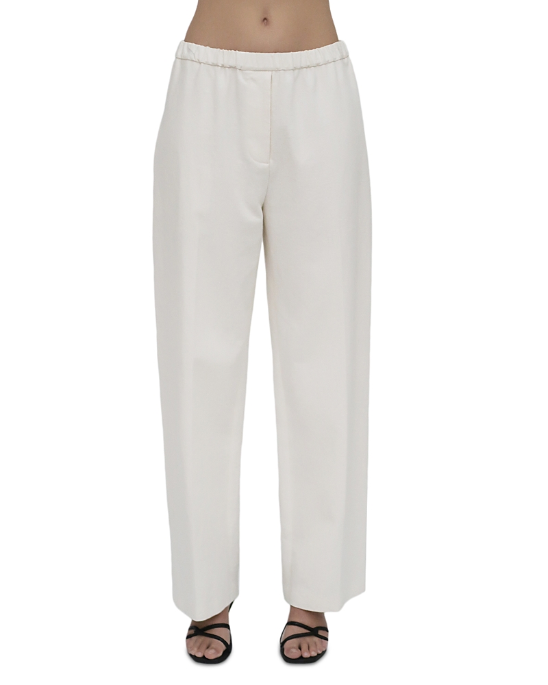 Rosetta Getty Relaxed-leg Ankle Pull-on Pants In White