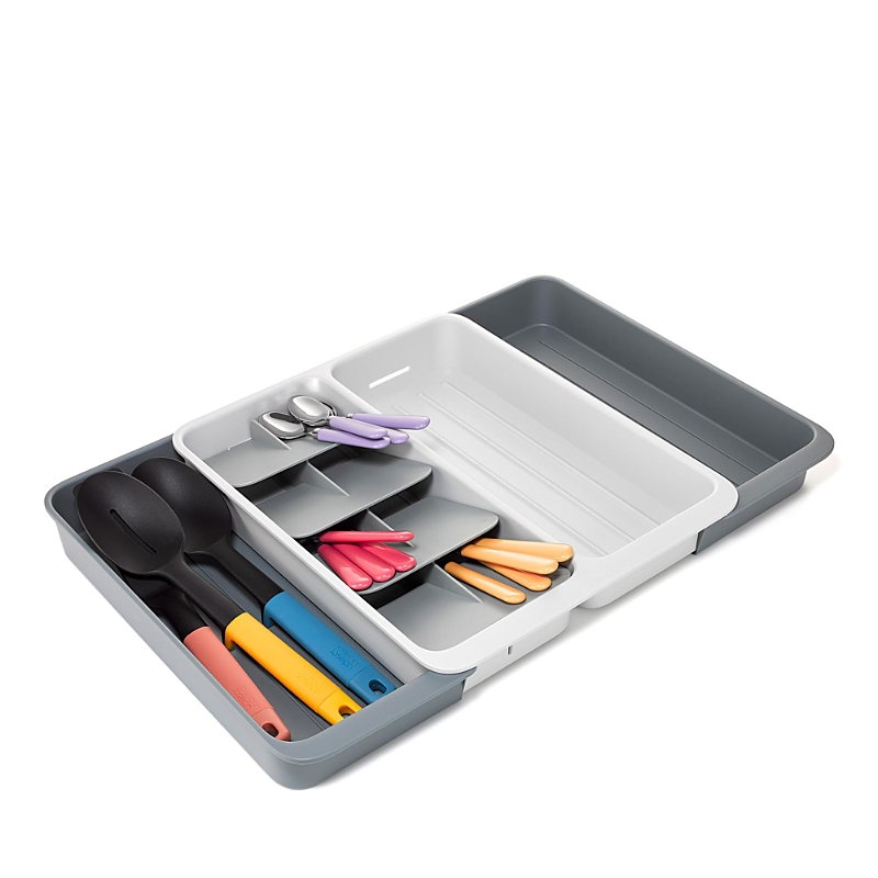 Joseph Joseph Drawerstore Expanding Tiered Cutlery, Utensil And Gadget Organizer In Gray