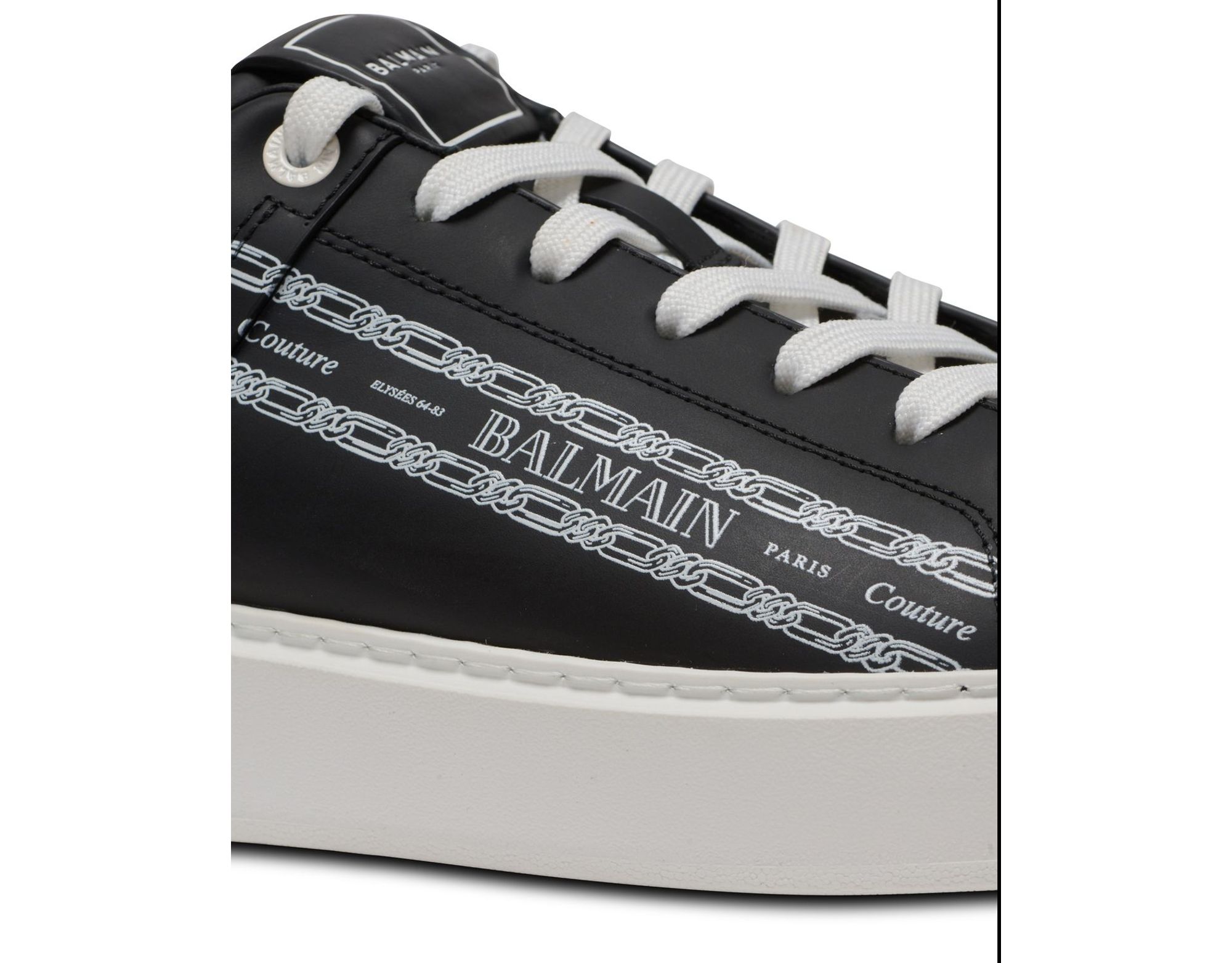 Men's B-Court Printed Calfskin Trainers Sneakers — Image 9