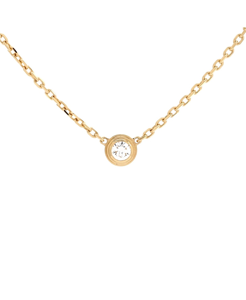 Pre-owned Pre-owned Cartier Cartier Xs Cartier D'amour Pendant Necklace 18k Gold And Diamond