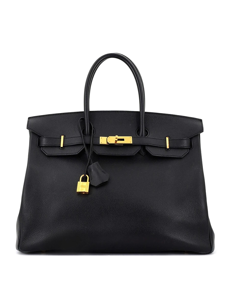 Pre-owned Pre-owned Hermes Hermes Birkin 35 Handbag Black Epsom With Gold Hardware
