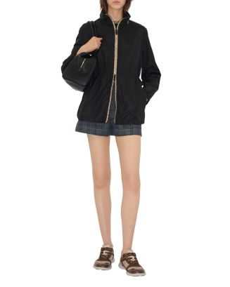 BURBERRY BLACKPOOL ジャケット Burberry Blackpool Check-Trim Technical Zip Jacket | Neiman