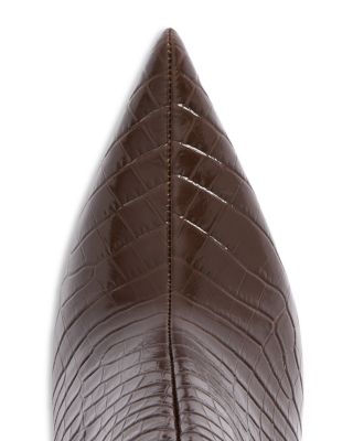 Women&#39;s Frankie 85 Croc Embossed Booties