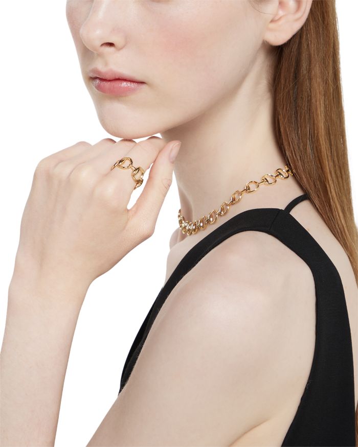 18K Yellow Gold Horsebit Ring