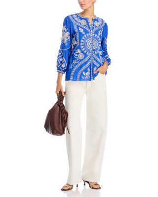 Scallop Sleeve Blouse