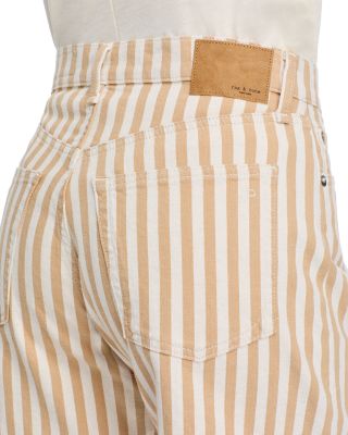 Kaia Stripe High Rise Shorts