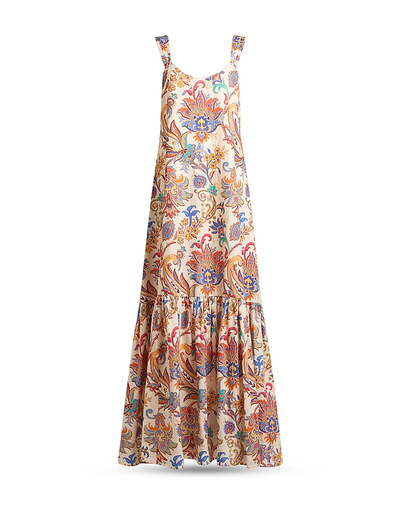 Etro Tiered Paisley-print Cotton Maxi Dress