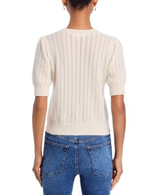 The Ladder Cashmere Pointelle Sweater 