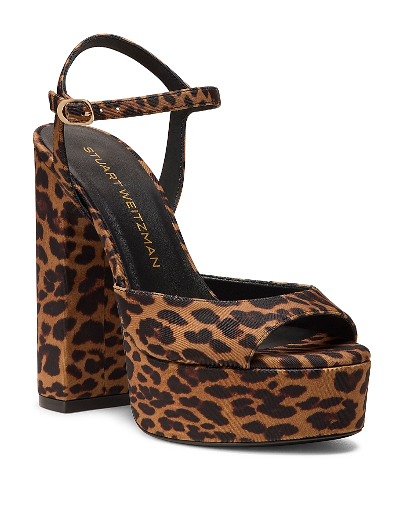 Stuart Weitzman Dayna Boost Platform Sandal In Animal Print