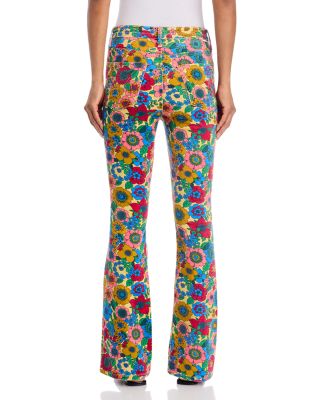 High Waisted Weekender Skimp Jeans in Track And Flower Fields