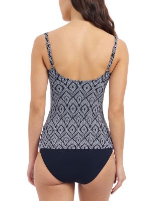 Plume Square Neck D Cup Tankini Top &amp; Tutti Frutti Classic Seamless Bottom