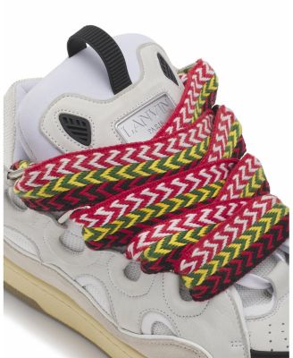  Unisex Leather Curb Sneakers