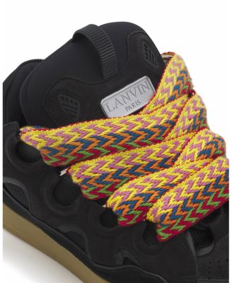  Unisex Leather Curb Sneakers