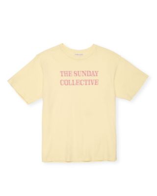 The Sunday Collective - Unisex Organic Sunday Tee in Laffy Taffy - Little Kid, Big Kid