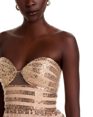 Ombr&eacute; Sequin Dress