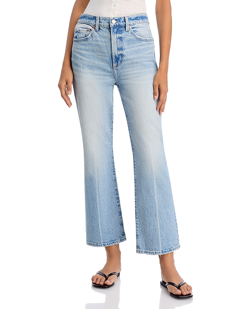 Pistola Ally Raw Step Hem High Waist Crop Bootcut Jeans