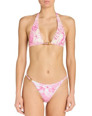 Barocco Safety Pin Halter Bikini Top