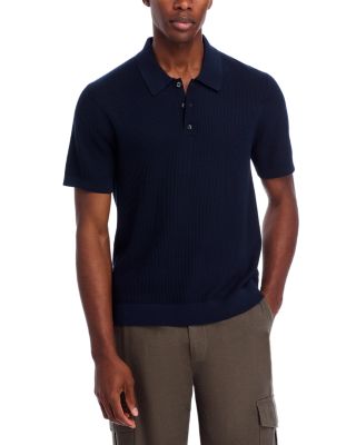 Mesh Short Sleeve Polo in Tactile Cotton