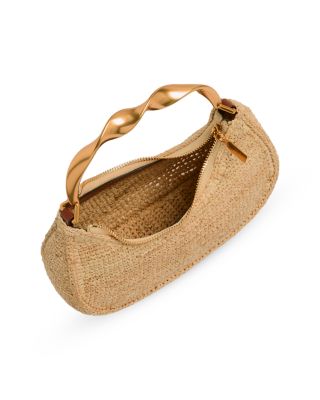 Nixi Twist Handle Raffia Bag
