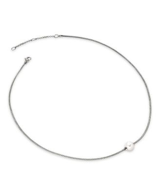 Sterling Silver JH Essentials Cultured Freshwater Pearl Solitaire Pendant Necklace, 16-18"