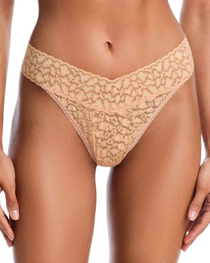 Leopard Lace Original Rise Thong