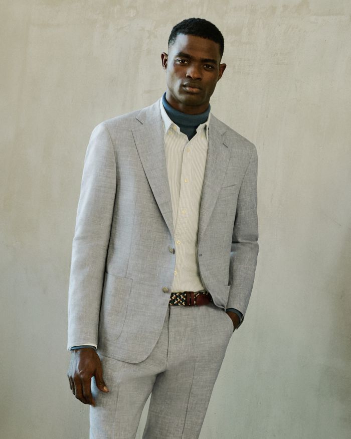 Delave Linen Slim Fit Suit Jacket