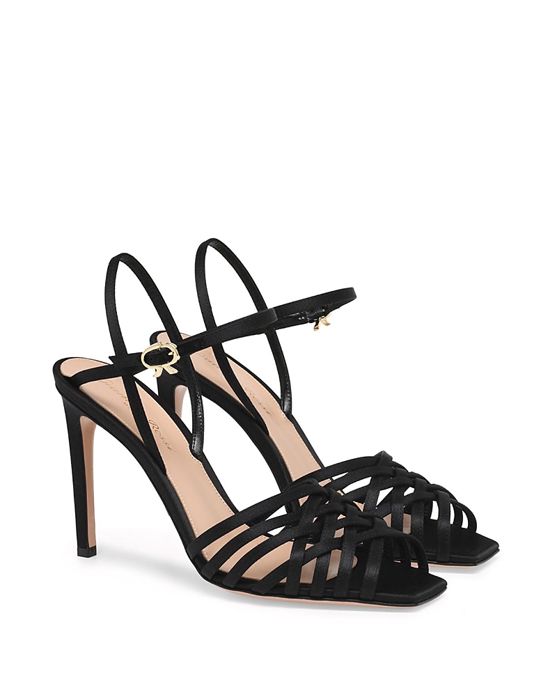 Gianvito Rossi Lattice-strap Heeled Sandals