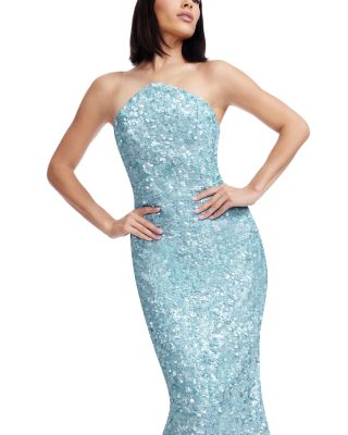 Etta Sequin Halter Dress