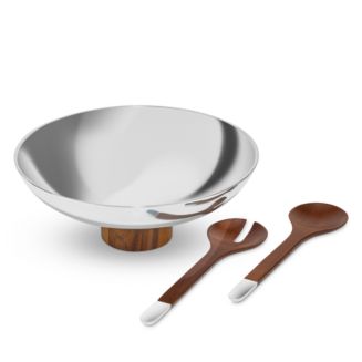 Nambé Pinnacle Salad Bowl with Servers - Exclusive | Bloomingdale's Home Dining & Entertaining Serveware