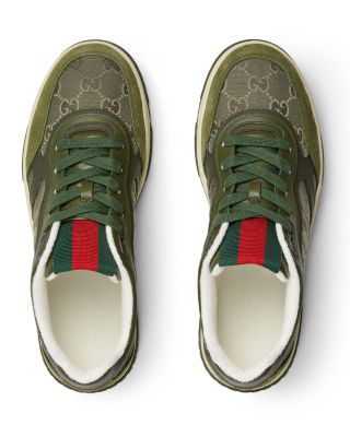 Men's Re-Web Low Top Canvas and Leather Sneakers