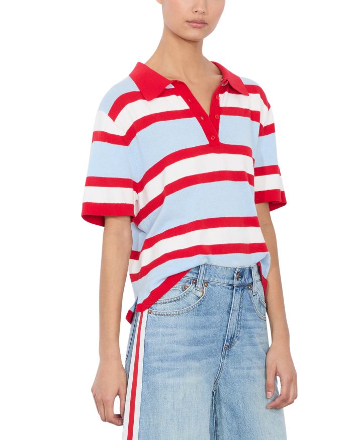 Tillie Short Sleeve Striped Polo
