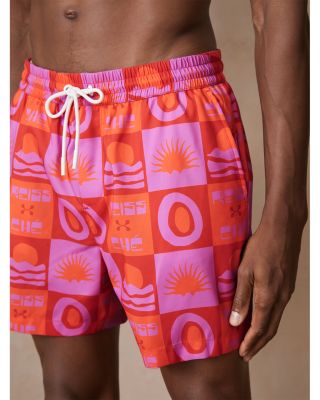 CHE Trinity Tile Print 4.9" Swim Shorts