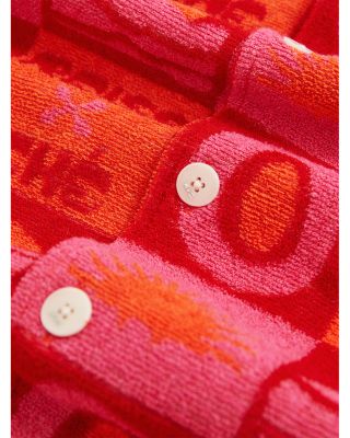 CHE Saura Towelling Sunset Jacquard Print Cuban Shir