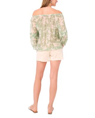 Printed Peasant Blouse 