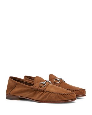 Men's Horsebit Suede Moccasins