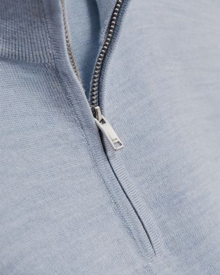 Merino Wool Half Zip Sweater
