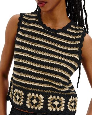 Hazel Crochet Knit Top