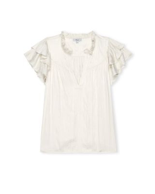 Calista Double Flutter Sleeve Top