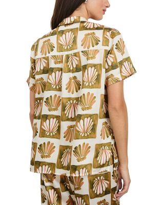 Theis Printed Notch Collar Shirt