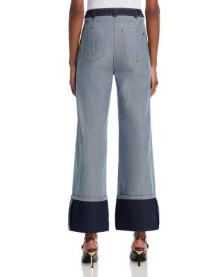 Cuffed Benji Jeans in Light Indigo