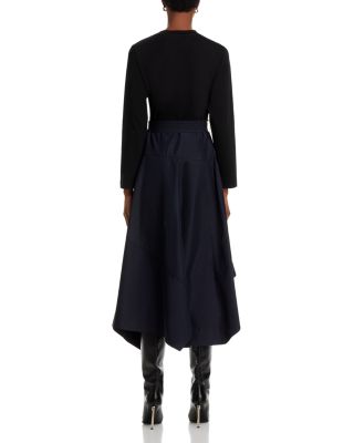 Long Sleeve T Shirt Combo Dress