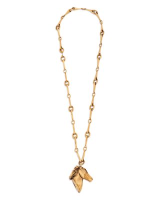 Horse Capsule Chain Necklace, 16"-18"
