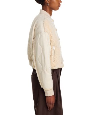 Cropped Sherpa Combo Jacket