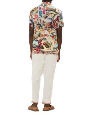 Printed Short Sleeve Camp Shirt