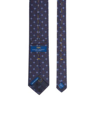 Robert Geo Printed Silk Necktie