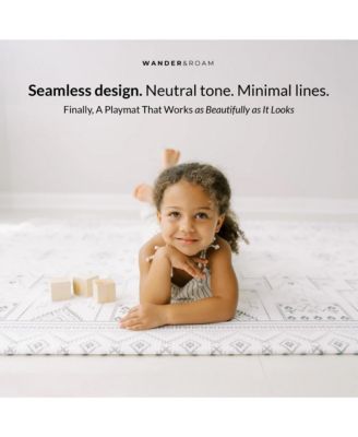  Reversible Baby PlayMat - Art Deco Inspired Design – Soft, Non-Toxic Foam – Waterproof, Easy to Clean