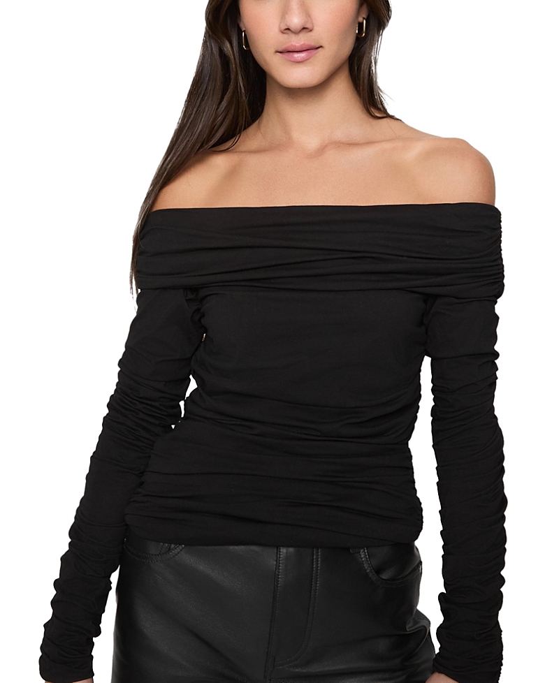Rebecca Minkoff Maria Ruched Off The Shoulder Top