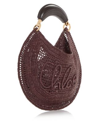 Summer Banana Raffia Hobo Bag